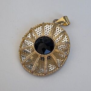 FREE with any bundle - Elegant Black and Gold Pendant